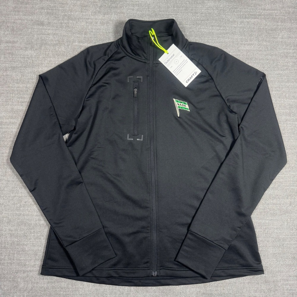 NWT Craft ADV Explore Light Midlayer Jacket Women Large NASM Flag Logo Black